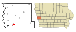 Harrison County Iowa Incorporated and Unincorporated areas Missouri Valley Highlighted